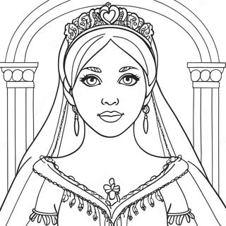 Gothic Princess Coloring Page 52684-42055