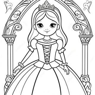 Gothic Princess Coloring Page 52684-42056