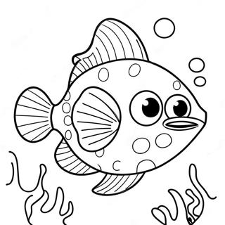 Cute Angler Fish With Big Eyes Coloring Page 52704-42069