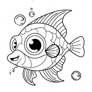 Cute Angler Fish With Big Eyes Coloring Page 52704-42070