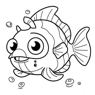 Cute Angler Fish With Big Eyes Coloring Page 52704-42071