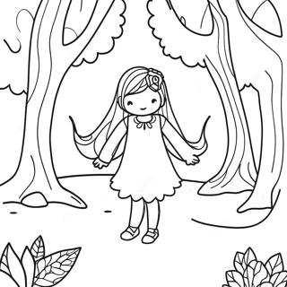 Fairycore Enchanted Forest Coloring Page 52713-42079