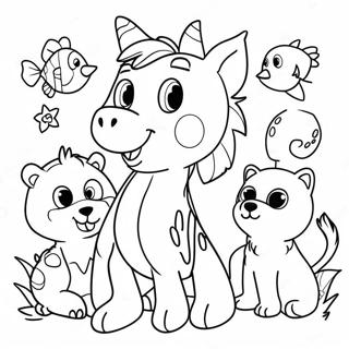 Fun Editable Name Coloring Page With Animals 52814-42157