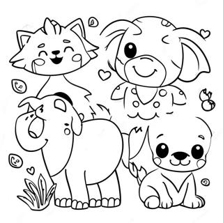 Fun Editable Name Coloring Page With Animals 52814-42159