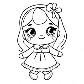 Cute Shoppies With Colorful Outfits Coloring Page 52834-42175