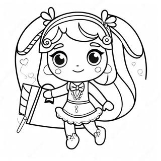 Cute Shoppies With Colorful Outfits Coloring Page 52834-42176