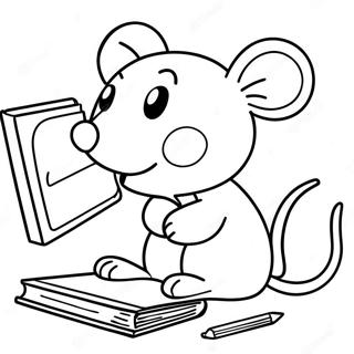 If You Take A Mouse To School Coloring Page 52853-42186