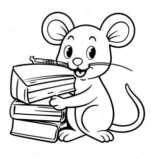 If You Take A Mouse To School Coloring Page 52853-42188