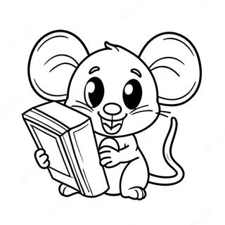 Adventurous Mouse In Class Coloring Page 52854-42189