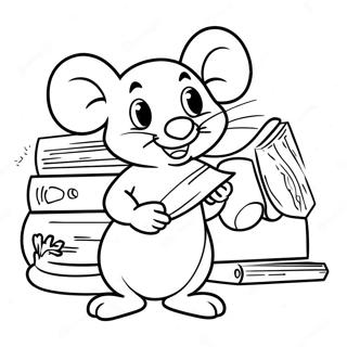 Adventurous Mouse In Class Coloring Page 52854-42190