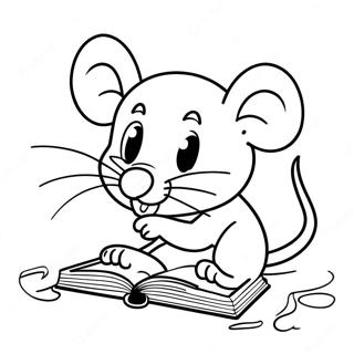 Adventurous Mouse In Class Coloring Page 52854-42192