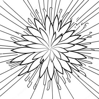 Colorful Fireworks Explosion Coloring Page 52884-42209