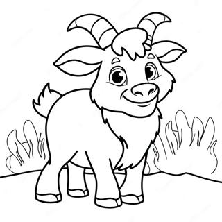 Adventurous Billy Goat Gruff Coloring Page 52904-42226