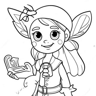 Pirate Fairy Coloring Page 52913-42234