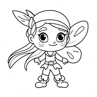 Pirate Fairy Coloring Page 52913-42235