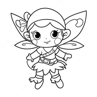 Adventurous Pirate Fairy Coloring Page 52914-42238