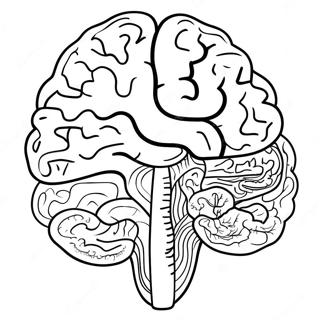 Anatomy Of The Brain Coloring Page 52933-42250