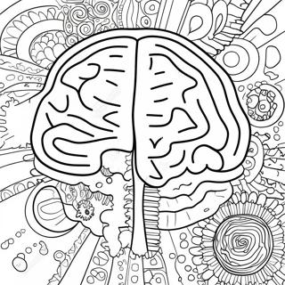 Colorful Brain Parts Coloring Page 52934-42254