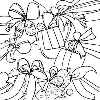 Sparkling Gift Ribbons Coloring Page 52964-42275