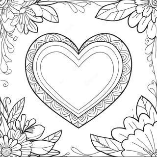 Valentine S Day Heart Coloring Page 5296-4333