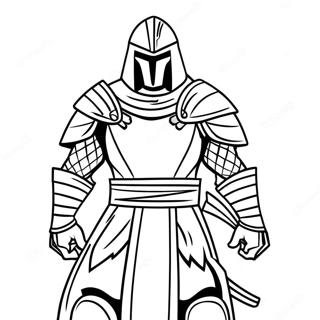 Shredder In Menacing Pose Coloring Page 52974-42295