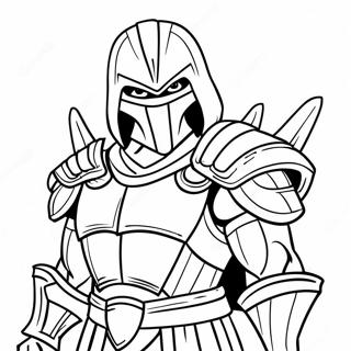 Shredder In Menacing Pose Coloring Page 52974-42296