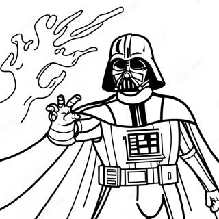 Darth Vader In Battle Coloring Page 52-38