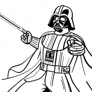 Darth Vader In Battle Coloring Page 52-40