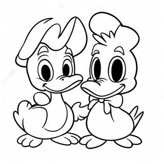 Donald And Daisy Duck Coloring Page 53013-42314