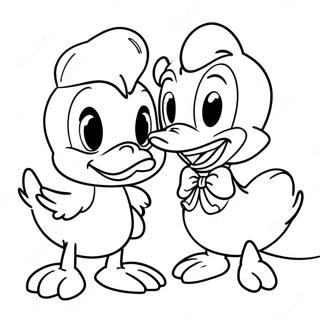 Donald And Daisy Duck Coloring Page 53013-42316