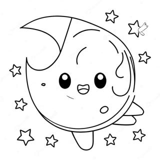 Moon And Stars Coloring Page 53063-42353