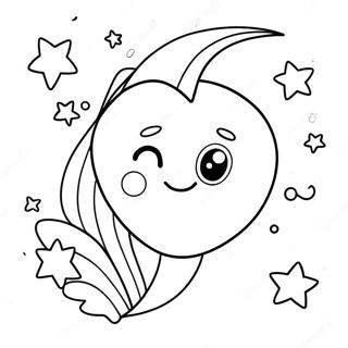 Moon And Stars Coloring Page 53063-42354