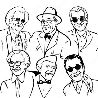 Oldies Music Icons Coloring Page 53093-42382