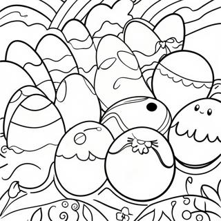 Colorful Ostara Eggs Coloring Page 53104-42390