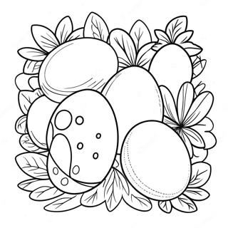 Colorful Ostara Eggs Coloring Page 53104-42392