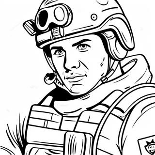 Special Forces Soldier In Camouflage Coloring Page 53113-42394