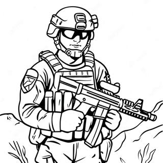 Special Forces Soldier In Camouflage Coloring Page 53113-42396