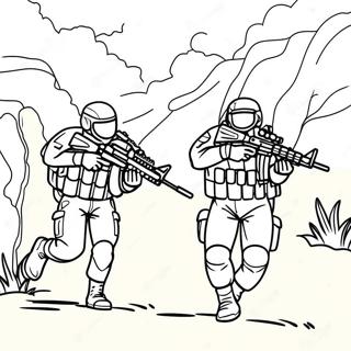 Special Forces Team In Action Coloring Page 53114-42397