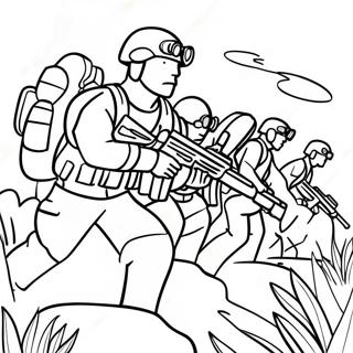 Special Forces Team In Action Coloring Page 53114-42398