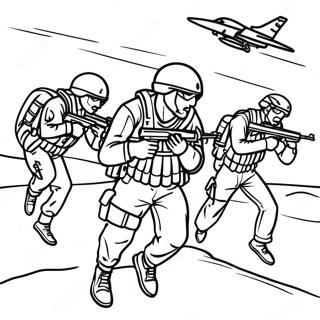 Special Forces Team In Action Coloring Page 53114-42399