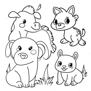 Gender Neutral Animals Coloring Page 53133-42412