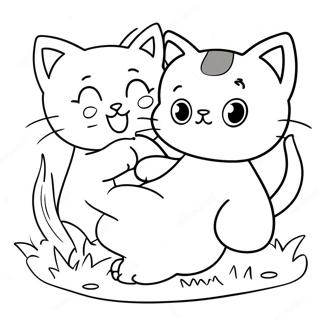 Playful Kittens Coloring Page 53144-42421