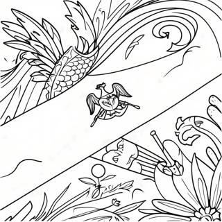 Vibrant Haiti Flag Coloring Page 53164-42434