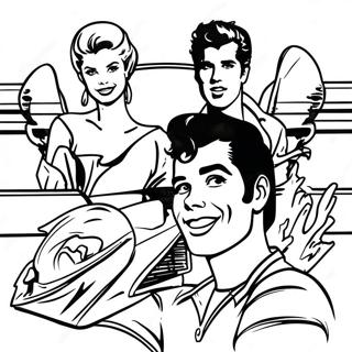 Grease Movie Poster Coloring Page 53173-42441