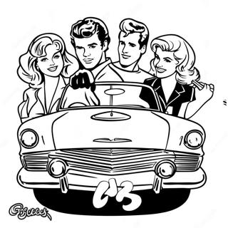 Grease Movie Poster Coloring Page 53173-42442