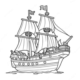 Lego Pirate Ship Coloring Page 53183-42450