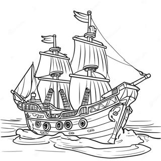 Lego Pirate Ship Coloring Page 53183-42451