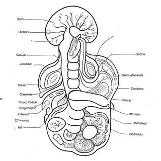 Digestive System Anatomy Coloring Page 53193-42460