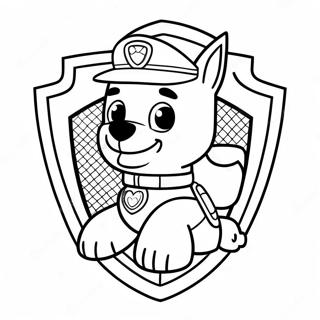 Paw Patrol Badge Coloring Page 53203-42463