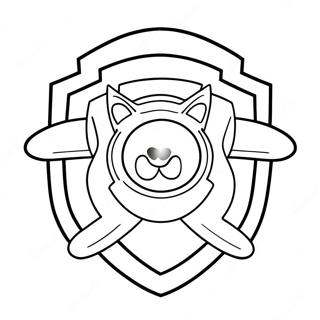 Paw Patrol Badge Coloring Page 53203-42464